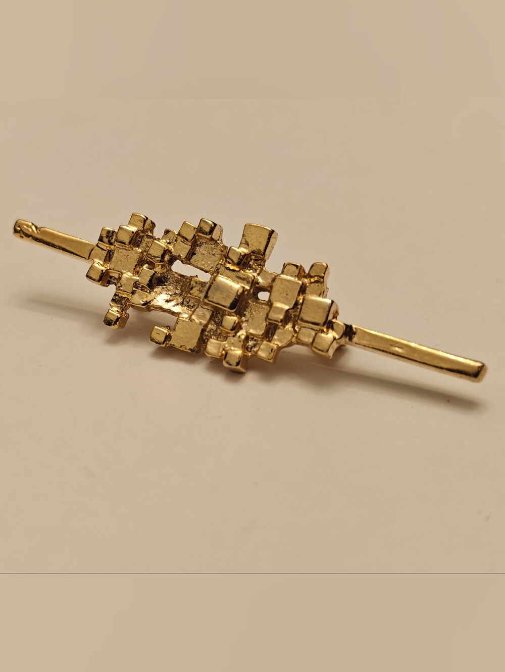 Vintage Modernist Brutalist Pin Brooch